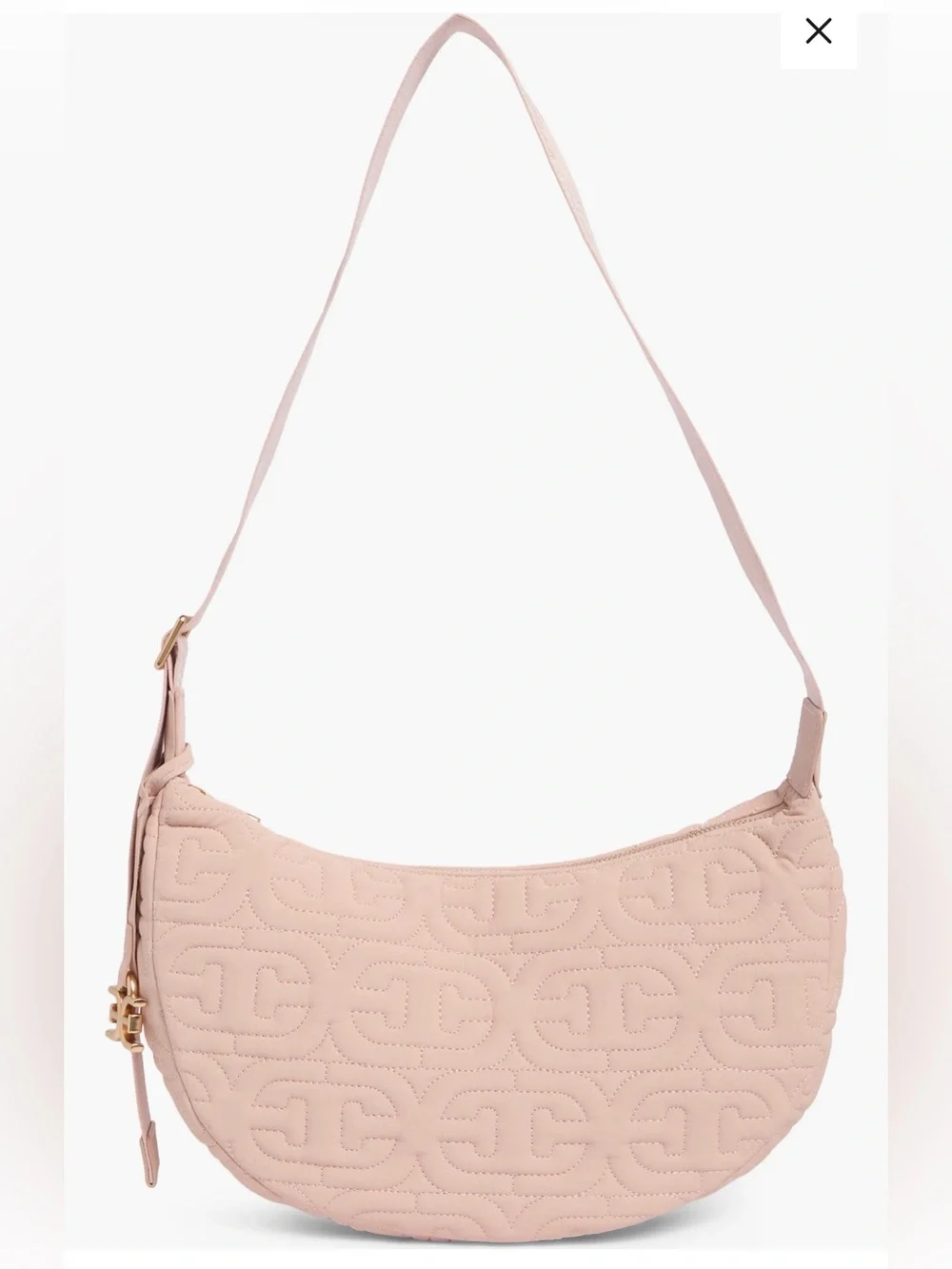Sam Edelman Ethyl Quilted Crescent Crossbody Bag  Shoulder Bag in Blush